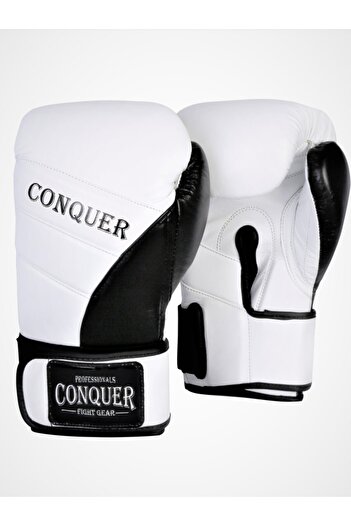 Conquer قفازات ملاكمة جلدية ممتازة عالية الأداء