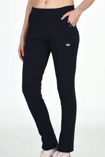 TRENDHİLL Women's Straight Leg Pocket Elastic Waist Classic Sports Sweatpants