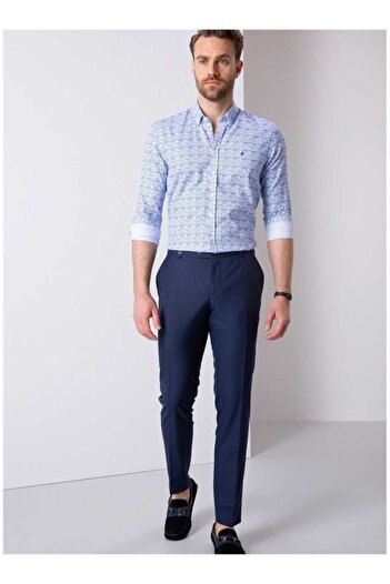 Pierre Cardin Cămașă albastră slim fit - elegantă și confortabilă