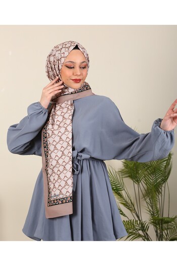 hijabchi Σειρά Water Shawl Silk Medina με εισαγόμενα σχέδια - Νέες συλλογές |   Βιζόν