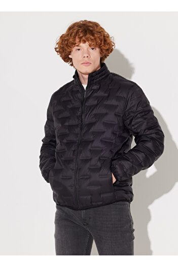 Lee Μαύρο ανδρικό παλτό L232287001 Puffer Jacket