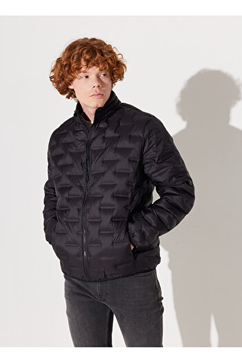 Lee Μαύρο ανδρικό παλτό L232287001 Puffer Jacket
