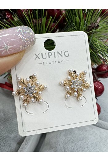 artistik bijuteri xuping snowflake earrings