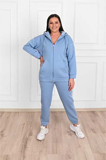 COSMOS BOX CB STORE Γυναικείο Σετ ράστερ με 3 κλωστές διπλό Plus Size