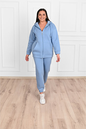COSMOS BOX CB STORE Γυναικείο Σετ ράστερ με 3 κλωστές διπλό Plus Size