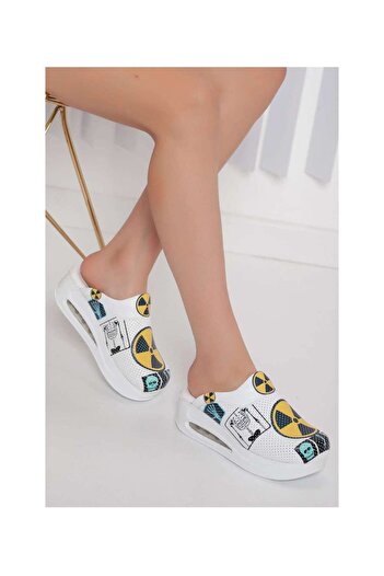 Dr. Mitra Airmax Sole Orthopedic Sabo Slippers 947 White