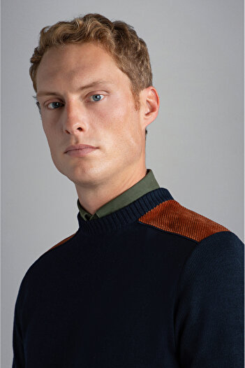 PAUL&SHARK MEN'S KNITTED ROUNDNECK C.W. WOOL