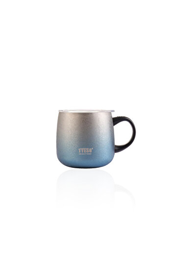 Tyeso Napoli Mug Vacuum Stainless Double Walled Thermal Lid 355ML Blue
