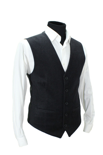 MENTOR REGALO MEN'S VEST V-NECK SMOKED WOOL 50587