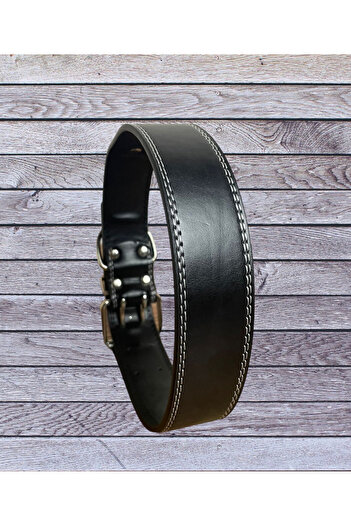 PABUŞ STORE Dog Collar Black 68x4 Cm
