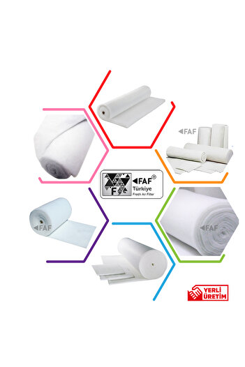 FAF FİLTER 1 M2 Elyaf Filtre 1. Kalite FAF Marka-15-18MM Kalınlığında - Eu4 G4 Sınıfı Filtre -EN779 -ISO16890