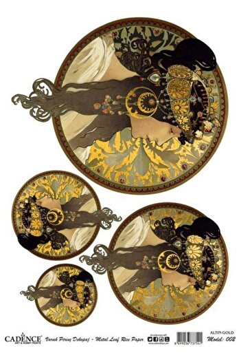 Cadence Gold Leaf Rice Decoapaj Paper - Model 02