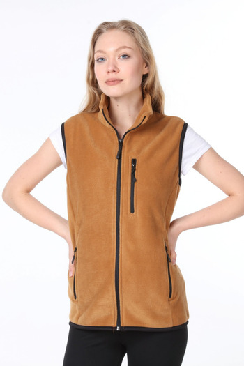 Vio Belle Women's Multi-Pocket Outdoor Fleece Vest
