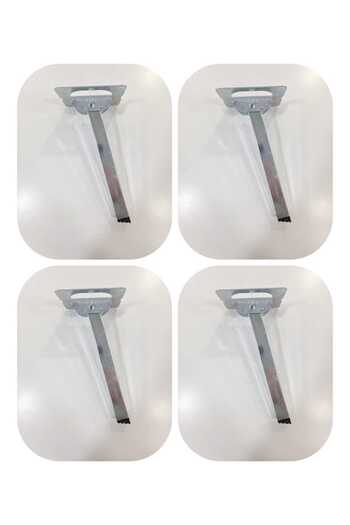 ARON (4 PCS) Metal Folding Legs Floor Table And Sink Stand 21cm Height