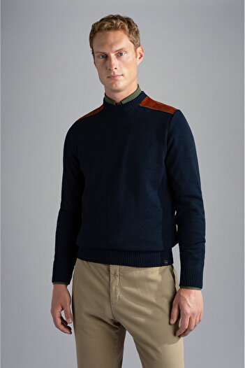PAUL&SHARK MEN'S KNITTED ROUNDNECK C.W. WOOL