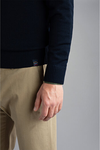 PAUL&SHARK MEN'S KNITTED ROUNDNECK C.W. WOOL