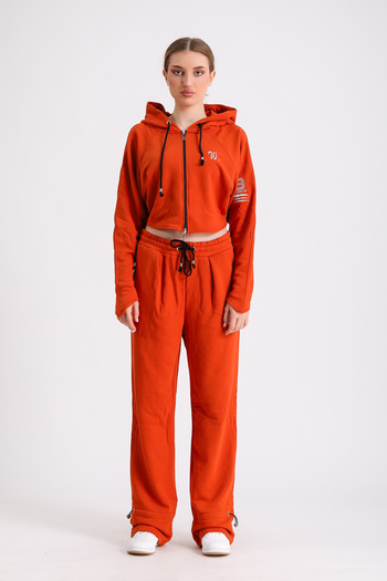 WESTBRAND Embroidered Hooded Crop Suit 100% Cotton