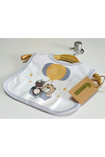nc gift Printed Printed Baby Bib with Snap Fasteners
