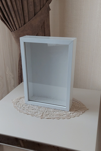 Verda Çerçeve 25x35 Cm White Deep Rose Design - New Trendy Frame without LEDs!Unnamed for Rose Box Memory