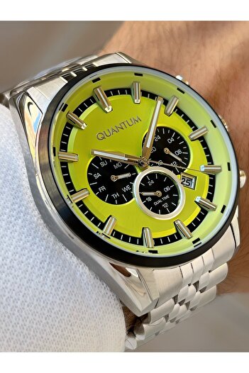 Quantum Function 10 Atm Waterproof Steel Cord Steel Case Men's Wristwatch