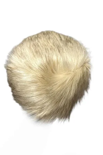 BAHELS Ecru Plush Kalpak Hat