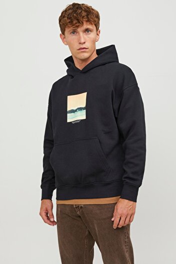 Jack & Jones JORVESTERBRO AQUA Men's Hooded Sweatshirt 12254308