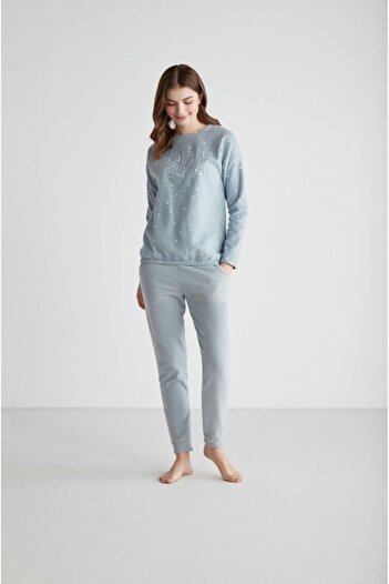 U.S. Polo Assn. BAZA. Polo Assn. 16960 Set pijamale pentru damă cu gât rotund