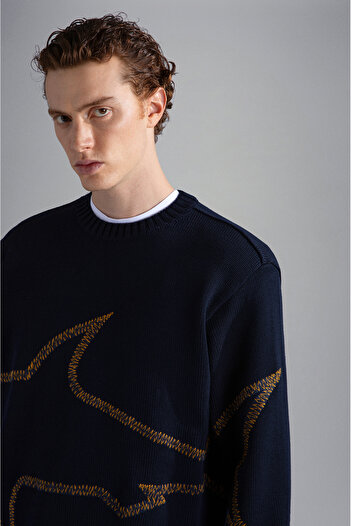 PAUL&SHARK MEN'S KNITTED ROUNDNECK C.W. WOOL