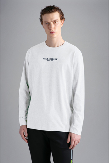 PAUL&SHARK MEN'S KNITTED T-SHIRT C.WCOTTON