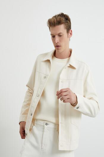 Koton Men's Ecru Jacket