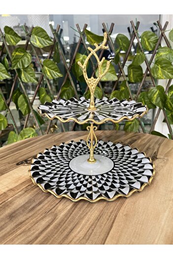 GÜRCÜGLASS Daisy two-layer cookie holder