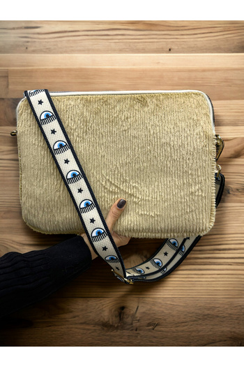 PLUSH STUDIO 13-13.3-14 Inch Plush Macbook, Laptop Bag, Beige Toscase