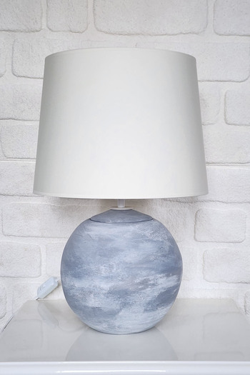 Qdec Vintage ceramic lampshade globe Gray