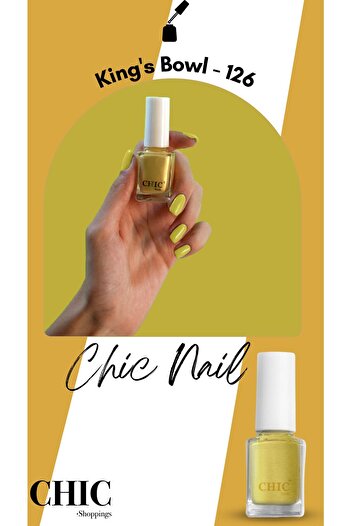 Chic Nail Simli Gold Oje King's Bowl 126