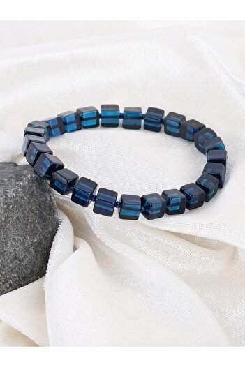 Amber by Mazukna Blue Amber Bracelet - Flexible and Line, Youth and Adult, Certified
