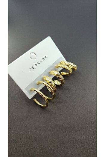 Candy Patterned Hoop Set Earrings