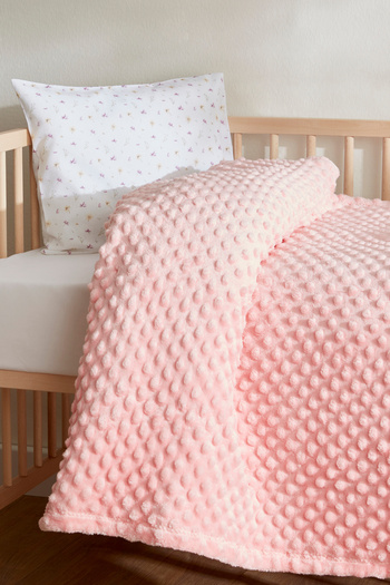 Karaca Home Βρεφική κουβέρτα Lily Pink Bud 90x110 εκ