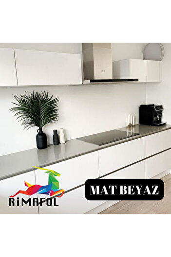 RİMAFOL Rimafol Mat Beyaz Mobilya ve Dolap Kaplama Folyosu 62cmx8m