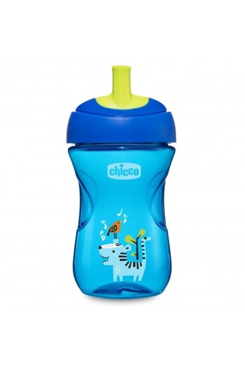 Chicco 2 in 1 Advance Cup Drinking Cup 266 ml +12 Months - Blue