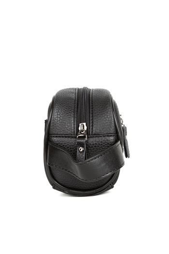 deridense Erkek Vegan Deri Kişisel Traş Kozmetik Clutch Çanta Seyehat Bakım El Çantası