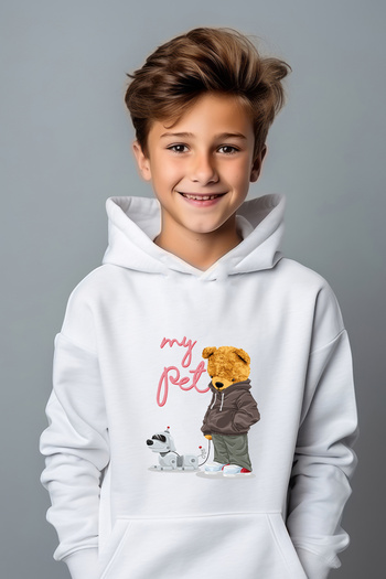 ADA BEBEK ÇOCUK Φούτερ Boy's Animal Lover Boho με στάμπα oversize