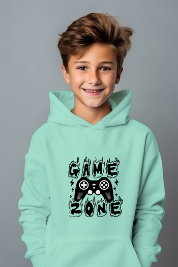 ADA BEBEK ÇOCUK Boy's Game Over Printed Oversize φούτερ