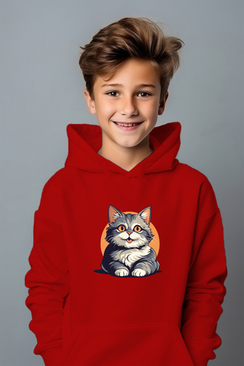 ADA BEBEK ÇOCUK Boy's Style Cute Tommy Printed Oversize Sweatshirt