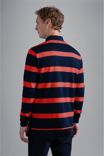 PAUL&SHARK MEN'S KNITTED POLOSHIRT C.WCOTTON