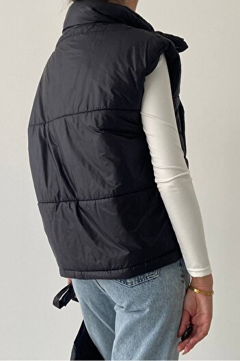 vuvutasarım Black Sports Inflatable Vest with Bag Pocket Design 201