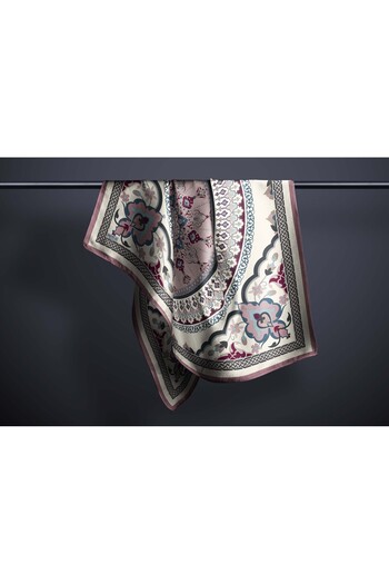 hijabchi Large Size Silky Sura Rayon Scarf - Cream - 120 X 120 cm