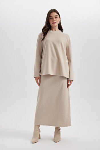 DeFacto Pencil Thessaloniki Fabric Midi Skirt B3566ax23wn