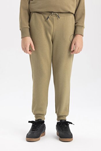 DeFacto Erkek Çocuk Baskılı Beli Bağcıklı Lastikli Paça Cepli Jogger Eşofman Altı B8927a823cw