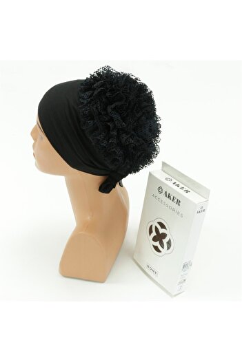 Aker BLACK Aker Seamless Frilly Bonnet5000701
