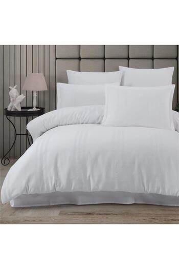 Clasy SINGLE PERSON Duvet Cover Set MELKOR V1 WHITE